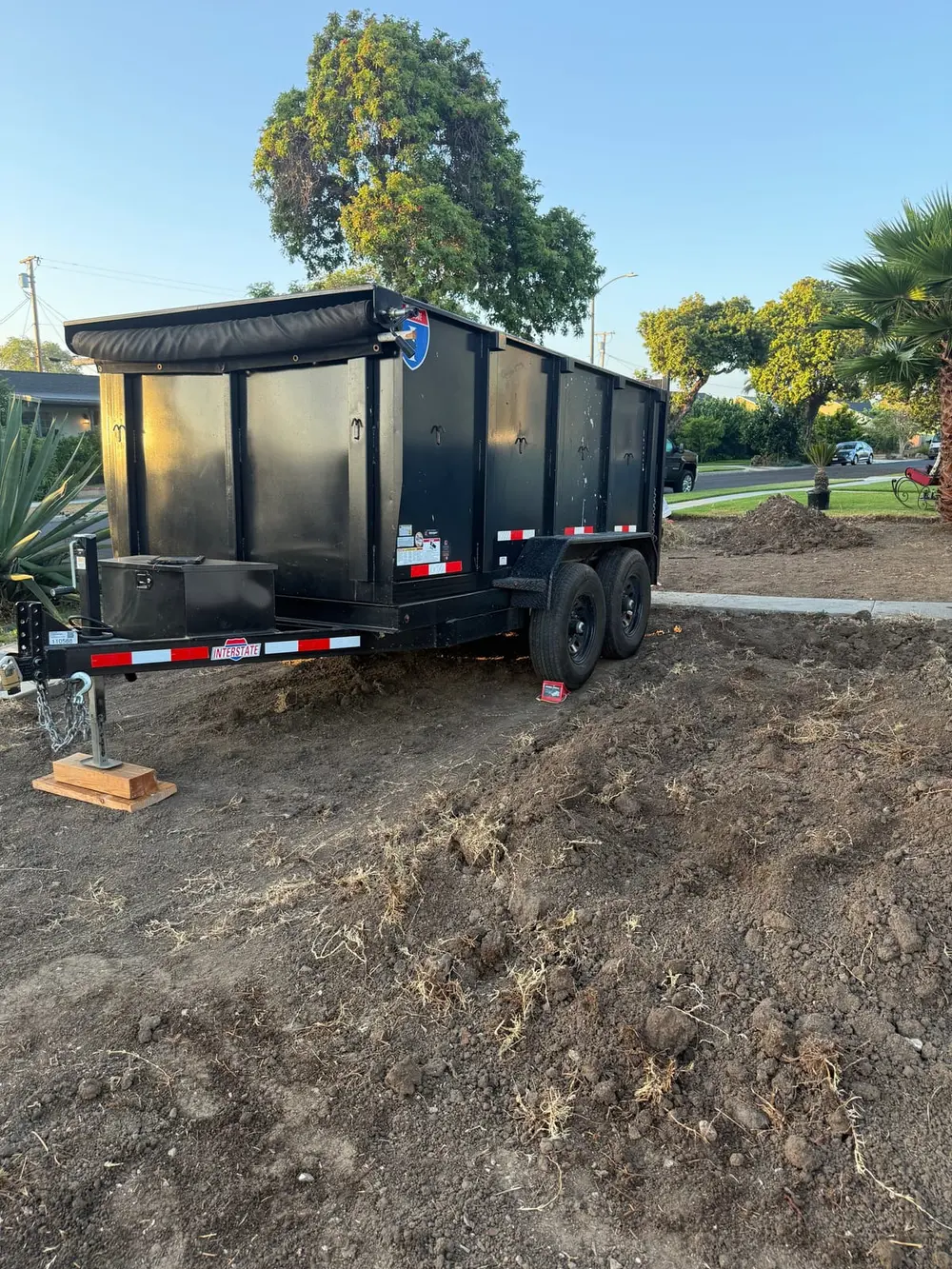 Junk Mint Yard Debris Dumpster Trailer